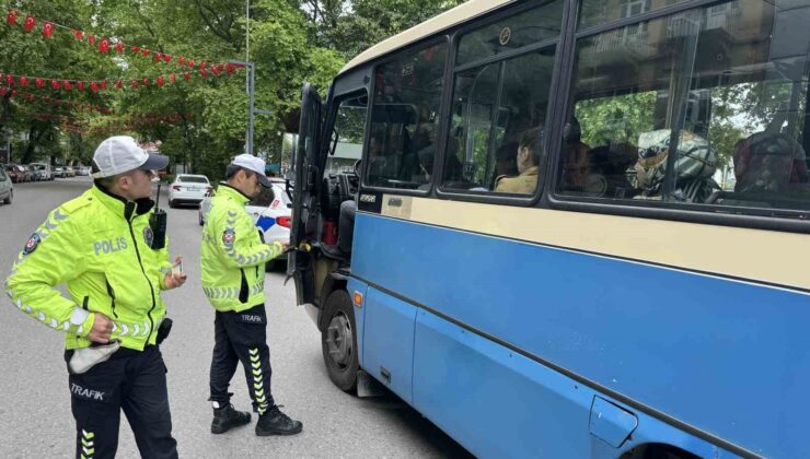 Ticari araçlara denetim yapıldı