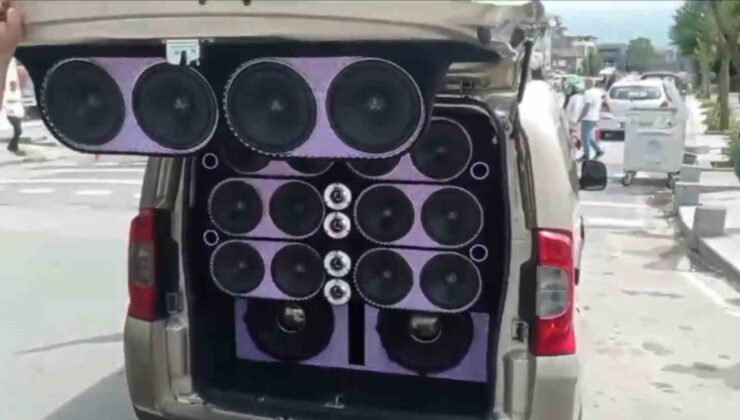 Uygunsuz ses sistemi ve abartı egzoza 7 bin TL ceza