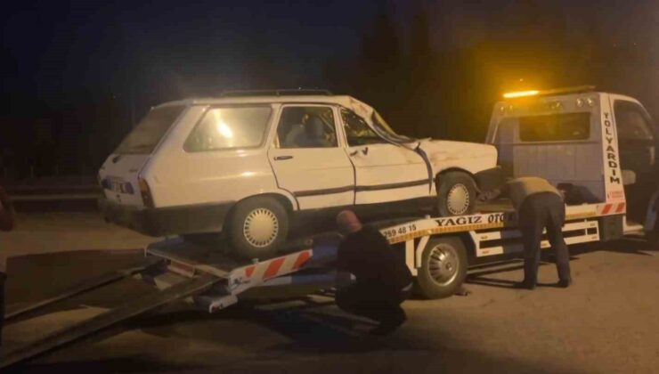 Otomobille kamyonet çarpıştı: 2 yaralı