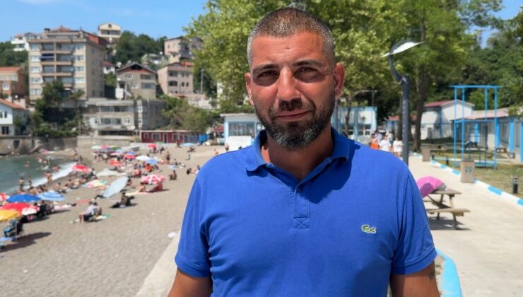 Sıcak havayı gören halk plajına akın etti