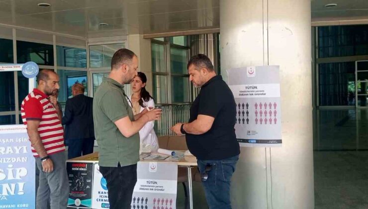 Sigara bırakılması için stant açıldı