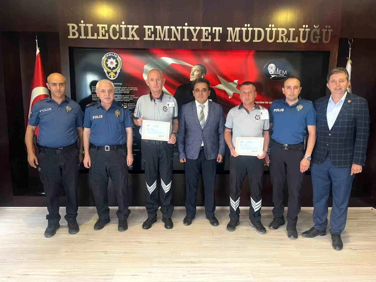 Bilecik’te Özel Güvenlik Personeline Başarı Belgesi Verildi