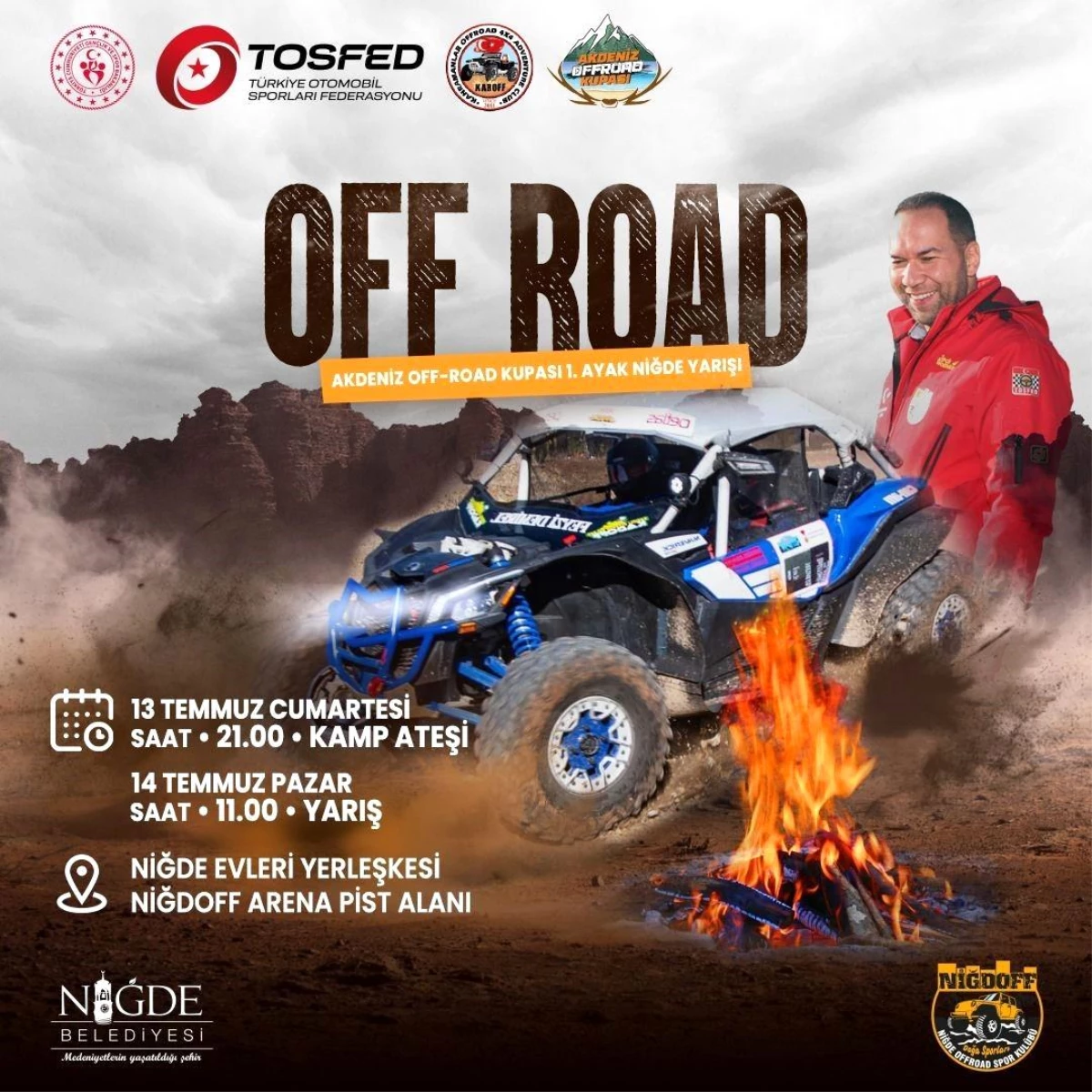 Niğde’de Off-Road pilotları Akdeniz Kupası için mücadele edecek