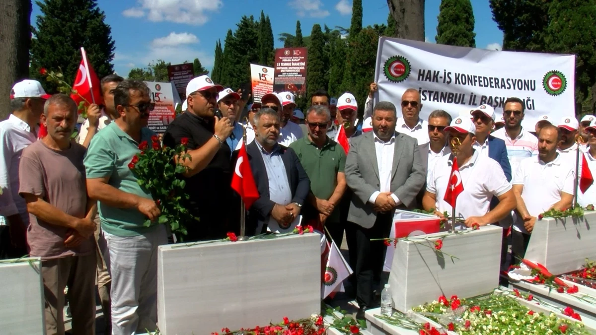 HAK-İŞ Konfederasyonu, 15 Temmuz Şehitlerini Anma Etkinliği Düzenledi