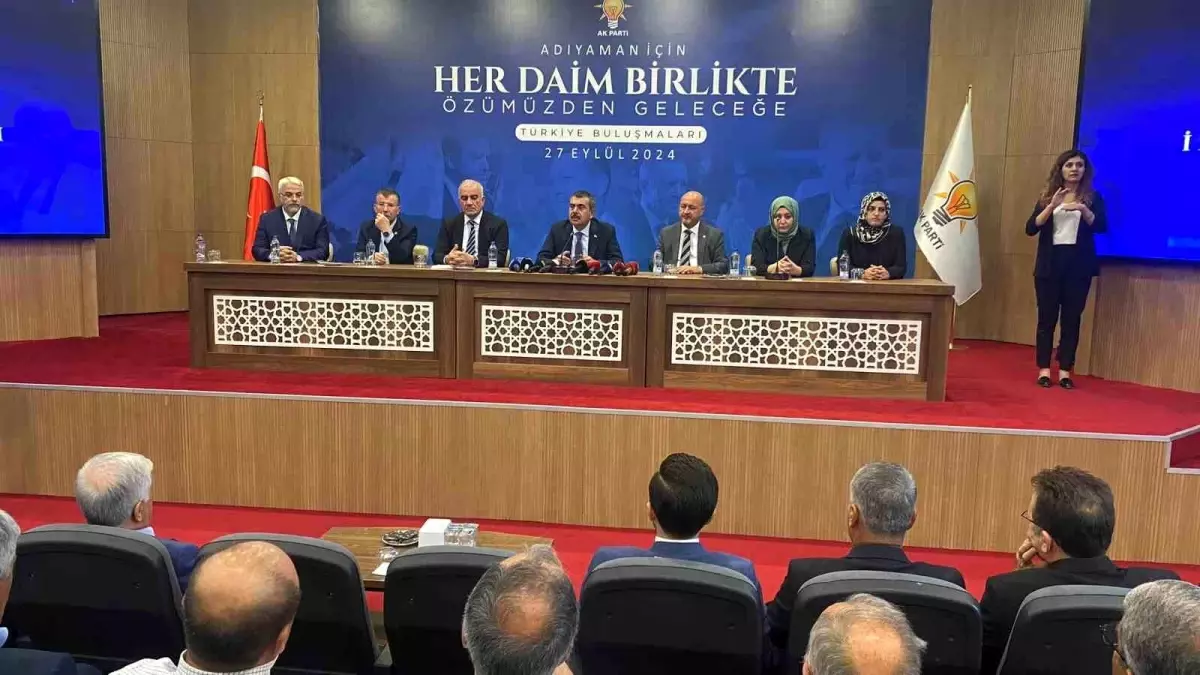 Bakan Tekin Adıyaman’da İstişare Yaptı