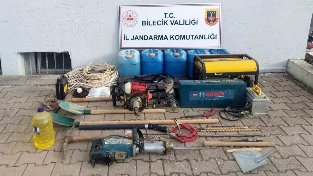 Bilecik’te Kaçak Kazı Operasyonu