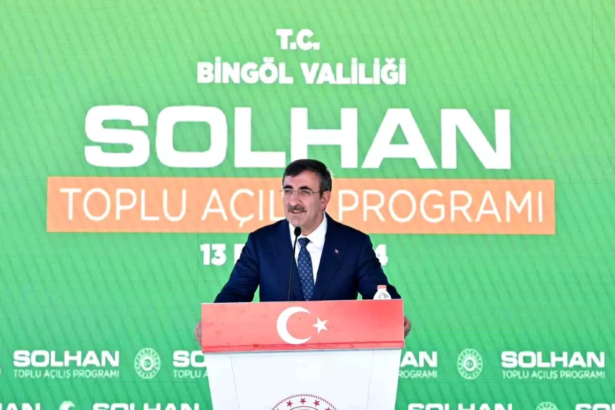 Cumhurbaşkanı Yardımcısı Yılmaz, Solhan’da toplu açılış törenine katıldı