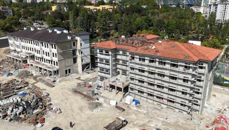 Karabük Anadolu İmam Hatip Lisesi inşaatının yüzde 60’ı tamamlandı