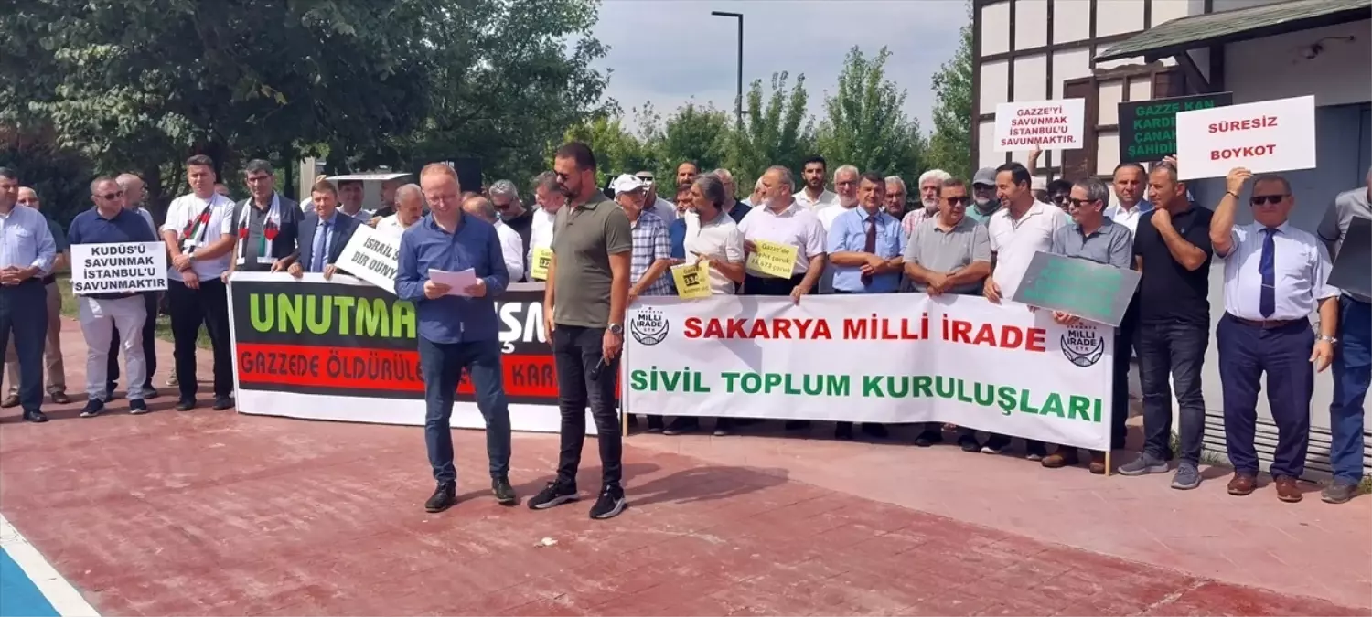 Sakarya’da Gazze Saldırılarına Protesto