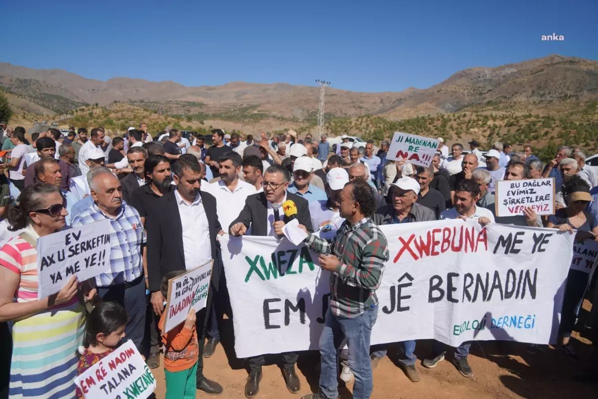 Diyarbakır’da Maden Çalışmalarına Karşı Ortak Eylem