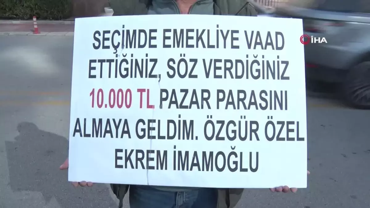 Emekli Vatandaş İmamoğlu’nu Protesto Etti