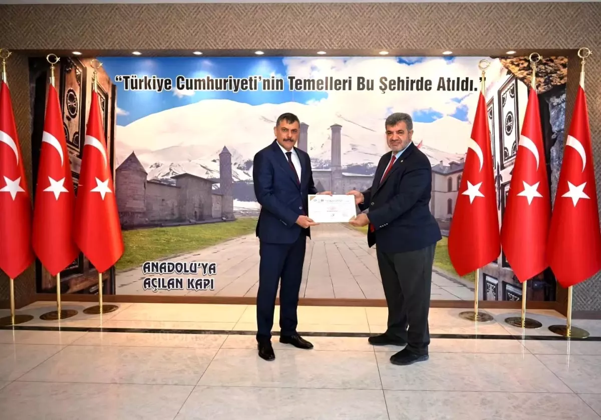 Erzurum Valiliği’ne ISO 9001 Belgesi