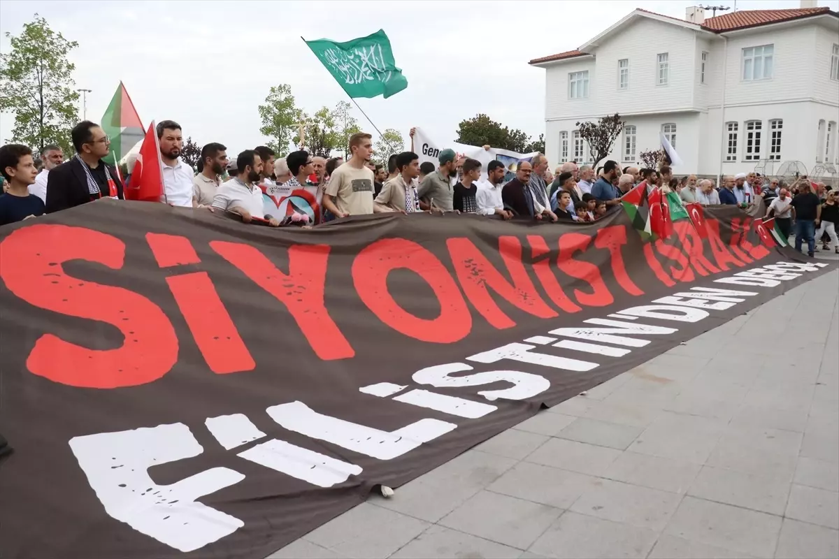 Yalova’da Gazze Protestosu