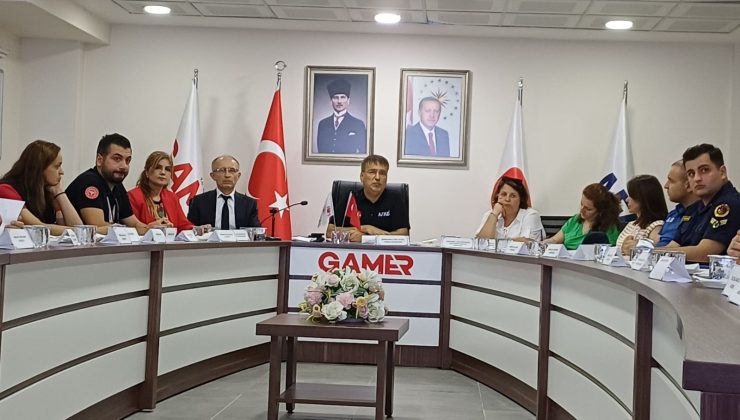 Sel felaketlerine karşı masa başı tatbikatı yaptılar