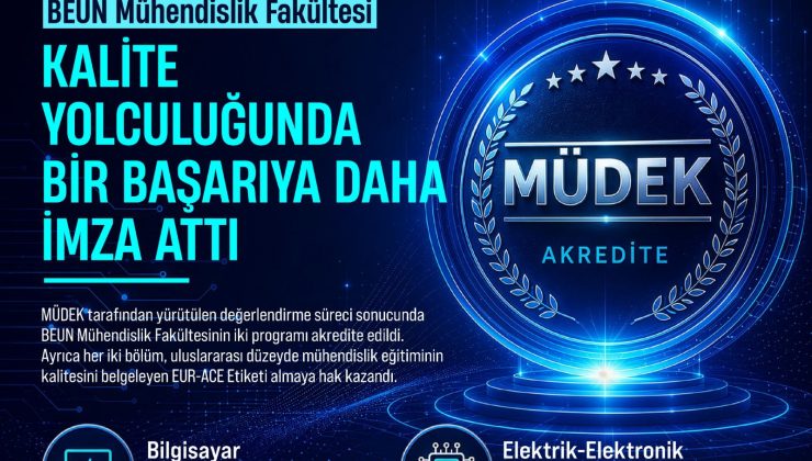 BEUN Mühendislik Fakültesi Kalite Yolculuğunda Bir Başarıya Daha İmza Attı