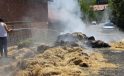 Zonguldak’ta saman yüklü tırda yangın