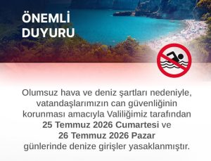 Zonguldak’ta iki gün denize girmek yasaklandı