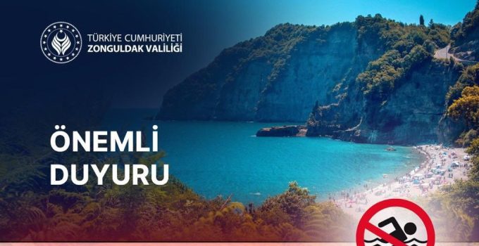 Zonguldak’ta Valilik 2 gün denize girme yasağı getirdi