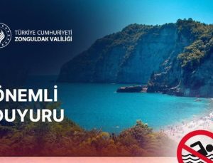 Zonguldak’ta olumsuz hava koşulları nedeniyle denize girmek yasaklandı