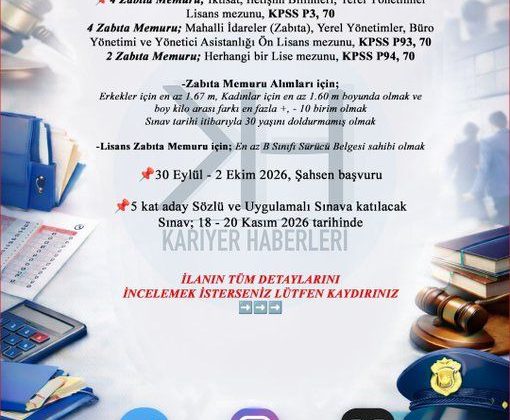 Kilimli Belediyesi 10 kadrolu zabıta memuru alacak