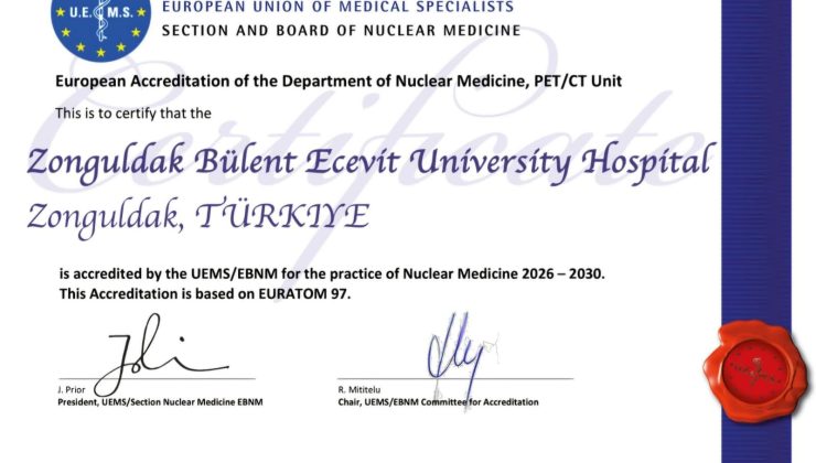 Zonguldak Bülent Ecevit Üniversitesi Hastanesi’nden Avrupa akreditasyonu