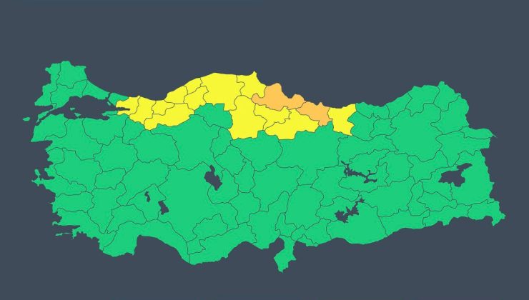 Zonguldak’ta kuvvetli sağanak ve gök gürültülü yağış uyarısı