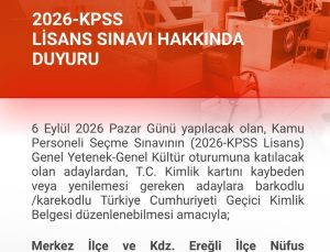KPSS adayları için Zonguldak’ta iki nüfus müdürlüğünde özel mesai