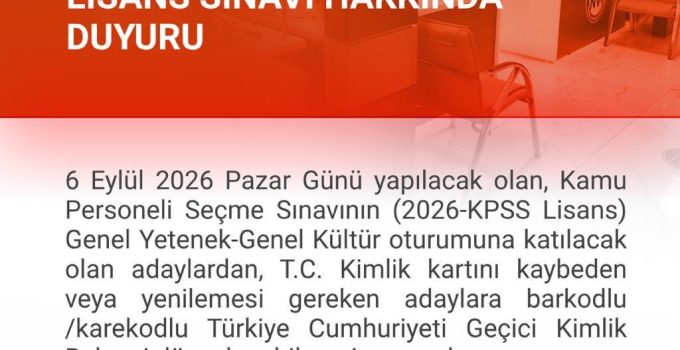 KPSS adayları için Zonguldak’ta iki nüfus müdürlüğünde özel mesai