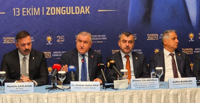 Bakan Bak: Zonguldak’a yeni stadyum kazandırmak istiyoruz