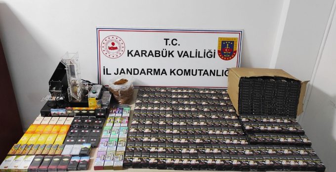 Karabük’te kaçak sigara operasyonu