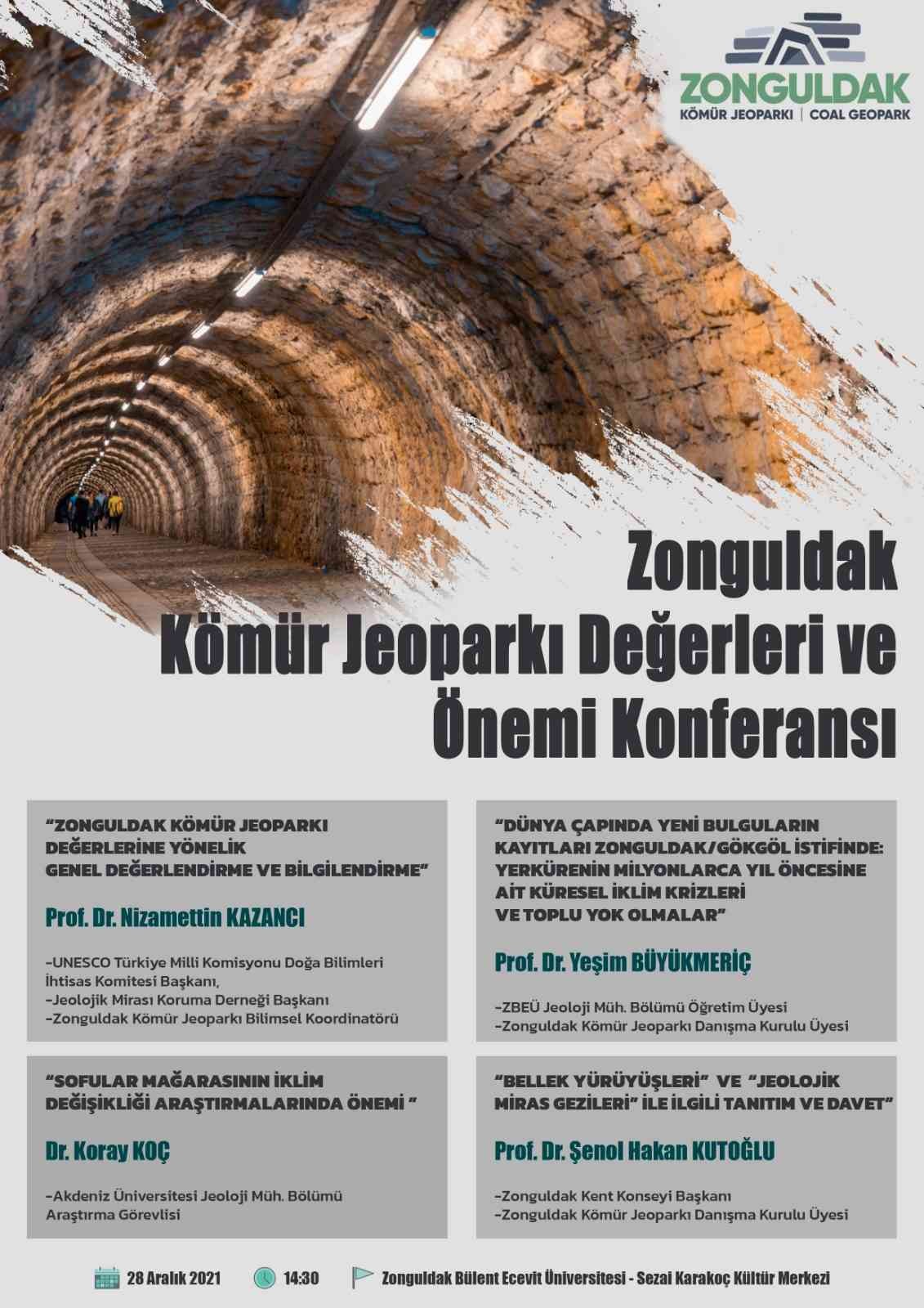 ZBEÜ’de “Zonguldak Kömür Jeoparkı Değerleri ve Önemi” konferansı düzenlenecek